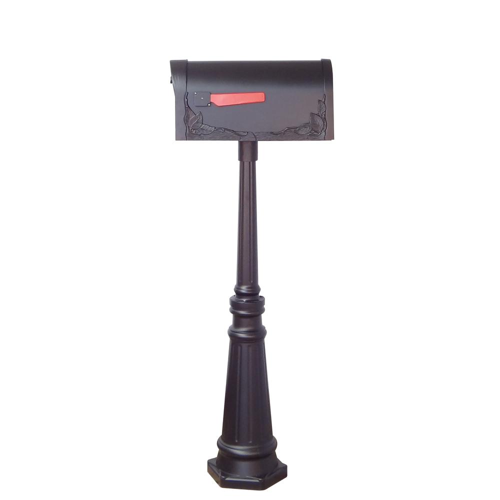 Floral Curbside Mailbox Decorative Tacoma Surface Mount Mailbox Post with Base. Picture 5