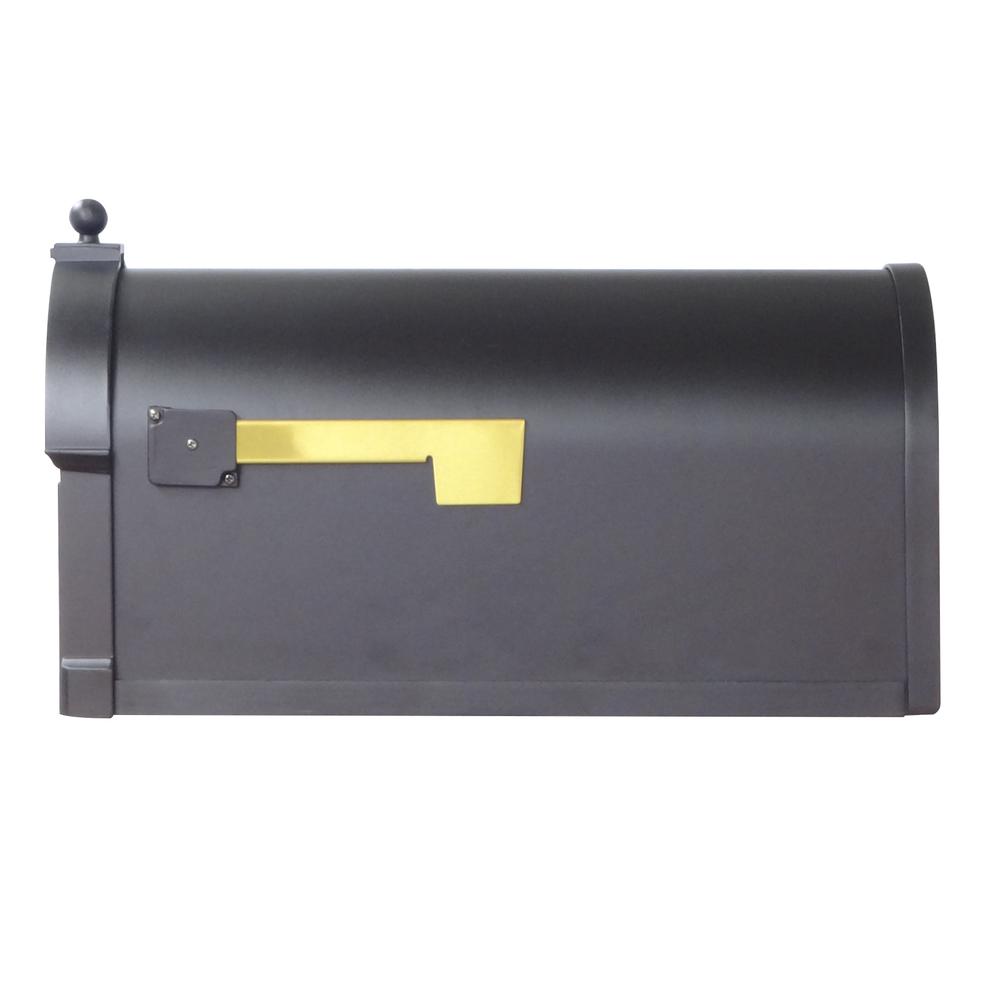 Berkshire Curbside Mailbox with Front and Side Address Numbers, Locking Insert and Springfield Mailbox Post. Picture 5