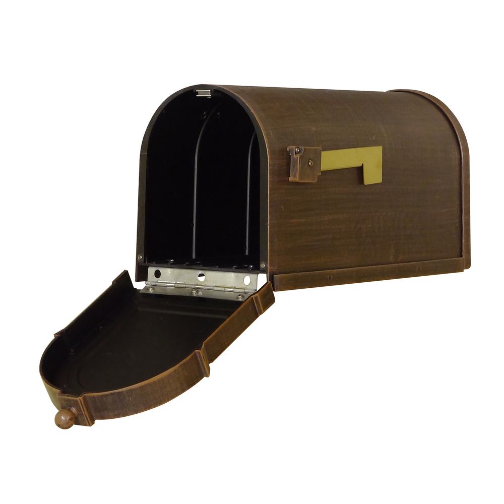 Berkshire Curbside Mailbox with Front Address Numbers, Locking Insert and Ashland Mailbox Post. Picture 10
