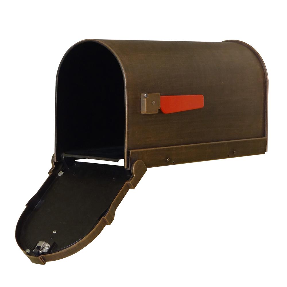 SCS-1014-CP Savannah Curbside Mailbox Decorative Aluminum Mailbox. Picture 3