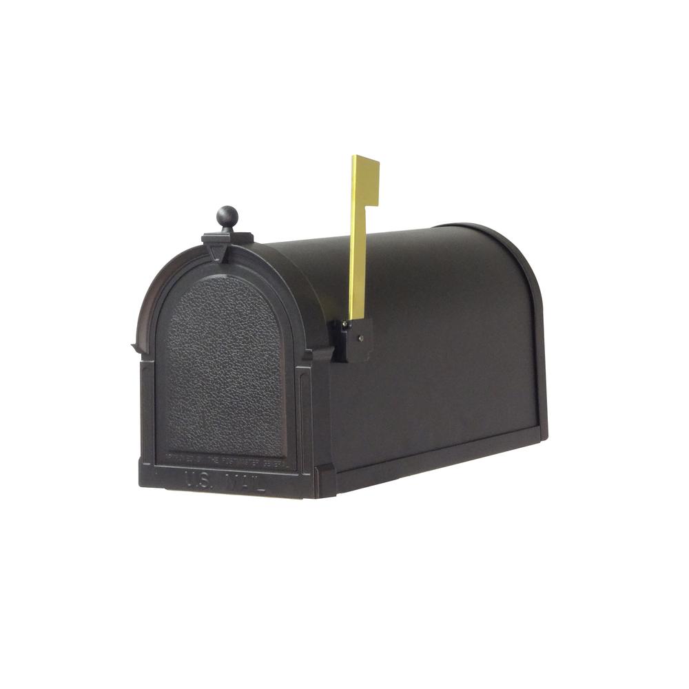 Berkshire Curbside Mailbox with Locking Insert and Springfield Mailbox Post with Base. Picture 6