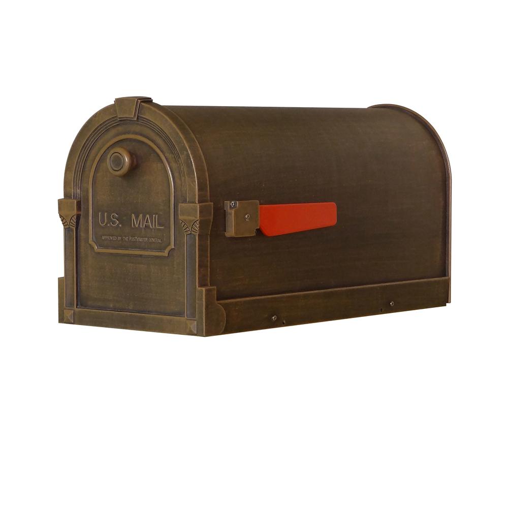 SCS-1014-CP Savannah Curbside Mailbox Decorative Aluminum Mailbox. Picture 1