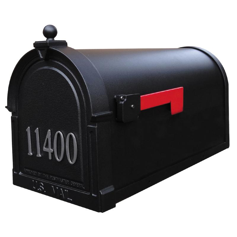 SCB-1015-FN-BLK Berkshire Curbside Mailbox with Front Numbers. Picture 1