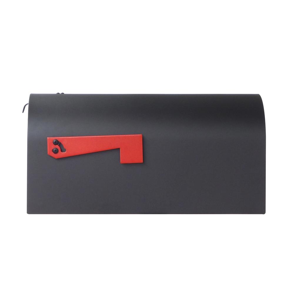 Titan Aluminum Curbside Mailbox with Sorrento front single mailbox mounting bracket. Picture 8