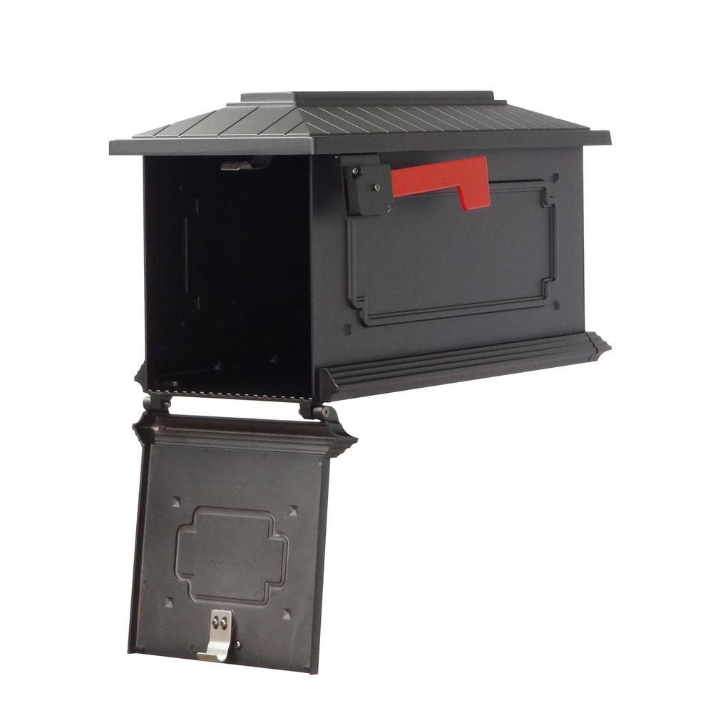 Kingston Curbside Mailbox with Baldwin front single mailbox mounting bracket. Picture 7