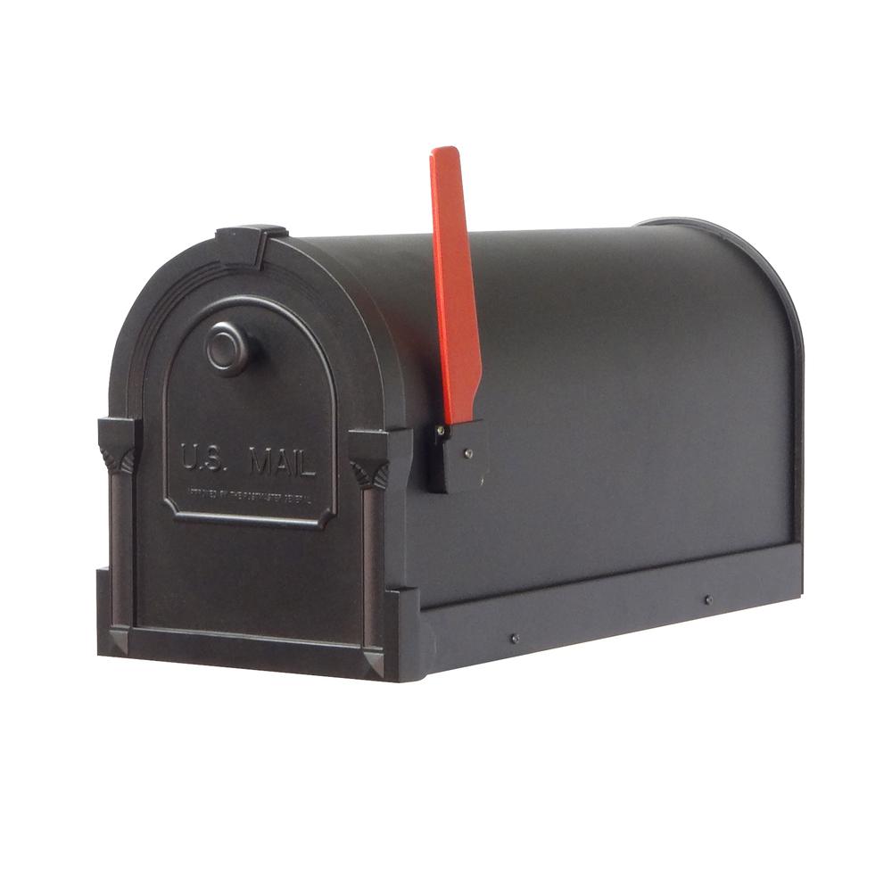 SCS-1014-BLK Savannah Curbside Mailbox Decorative Aluminum Mailbox. Picture 2