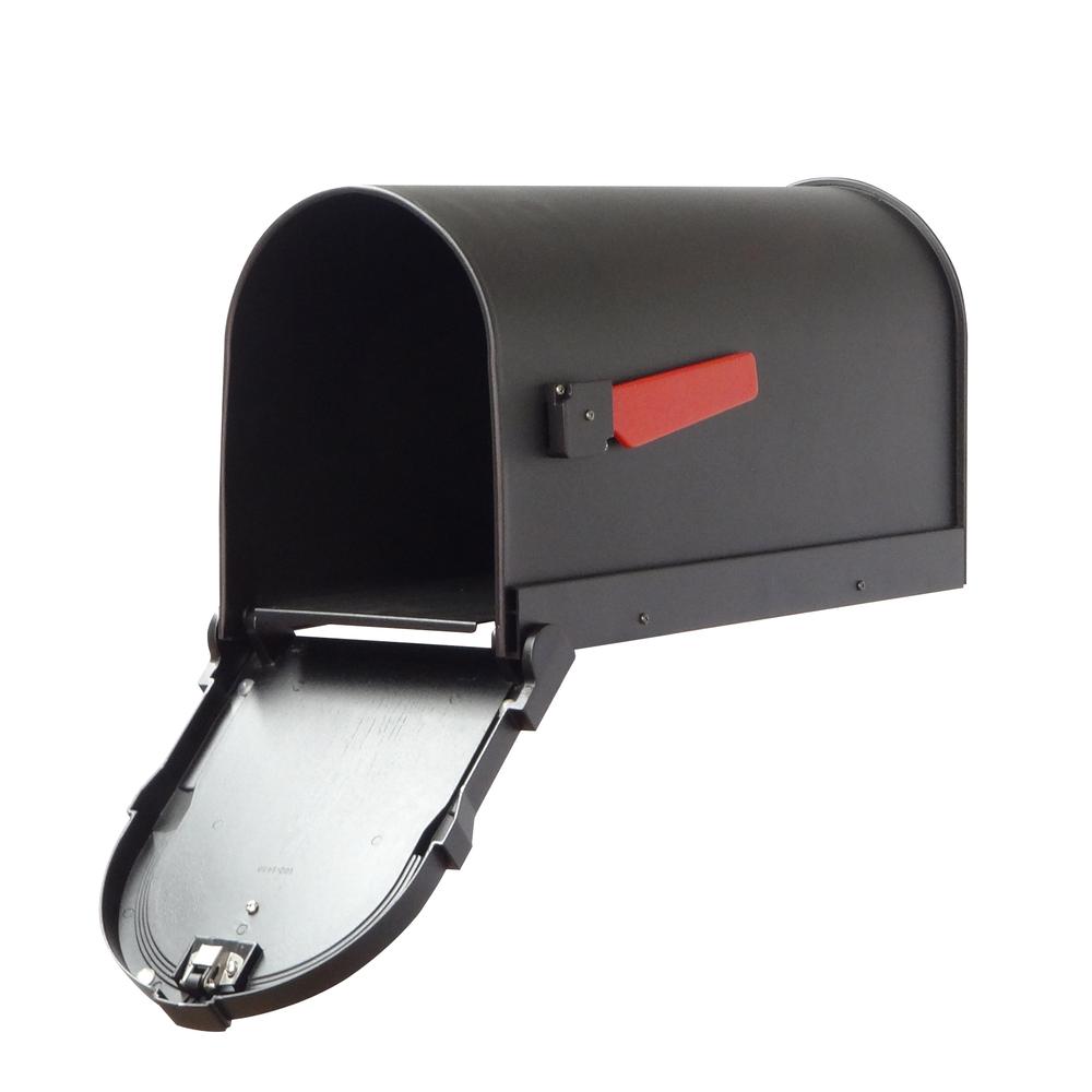 SCS-1014-BLK Savannah Curbside Mailbox Decorative Aluminum Mailbox. Picture 3