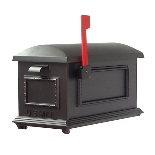 Traditional Curbside Mailbox with Baldwin front single mailbox mounting bracket. Picture 6
