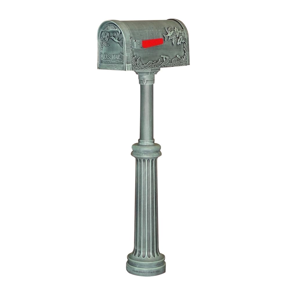 Hummingbird Curbside Mailbox and Bradford Direct Burial Top Mount Mailbox Post. Picture 1
