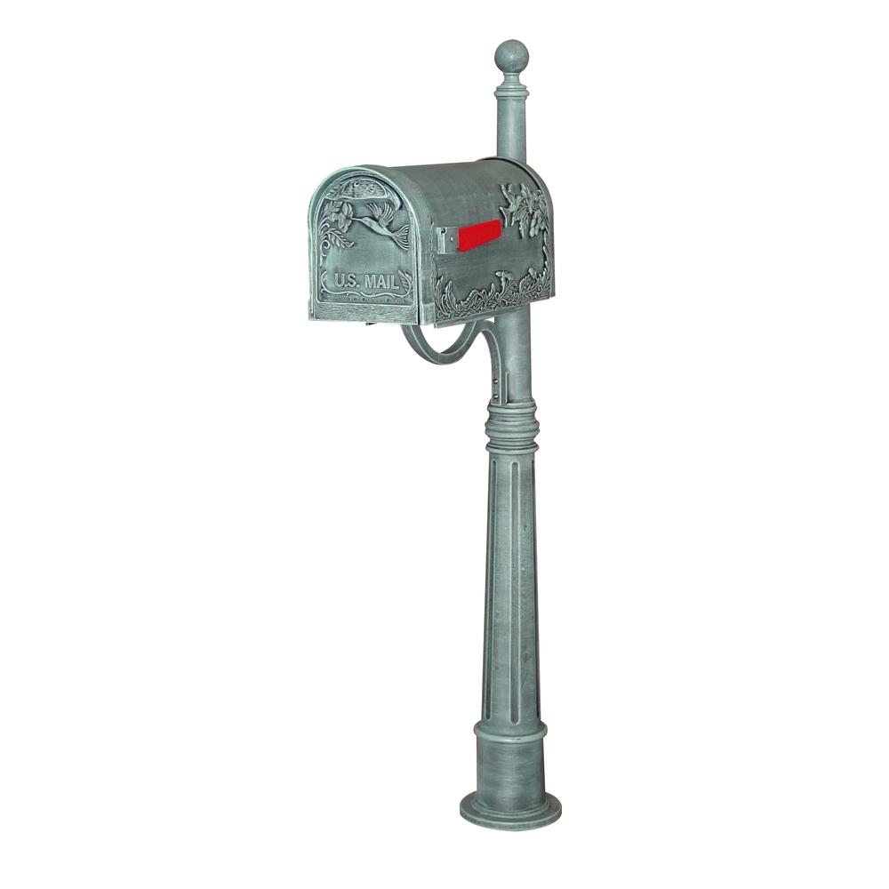 Hummingbird Curbside Mailbox and Ashland Decorative Aluminum Durable Mailbox Post. Picture 1