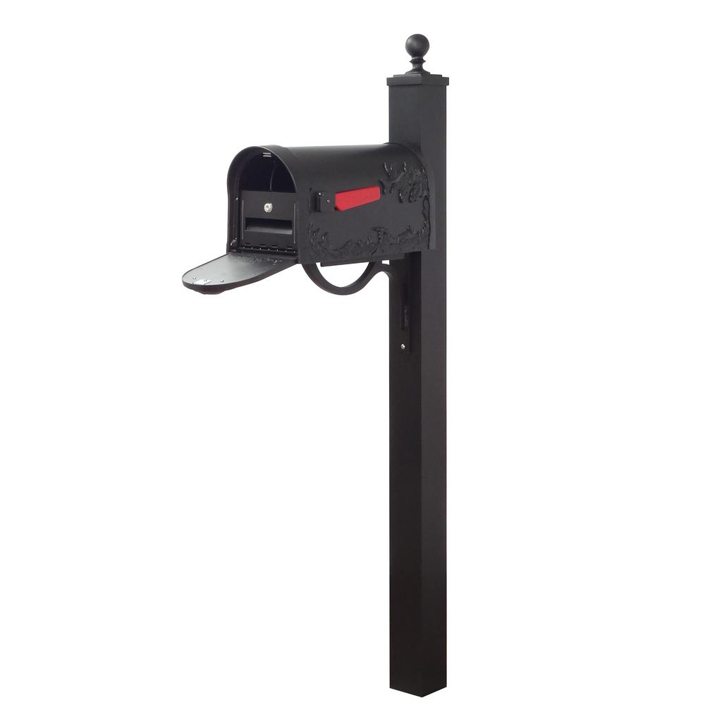 Hummingbird Curbside Mailbox with Locking Insert and Springfield Mailbox Post. Picture 1