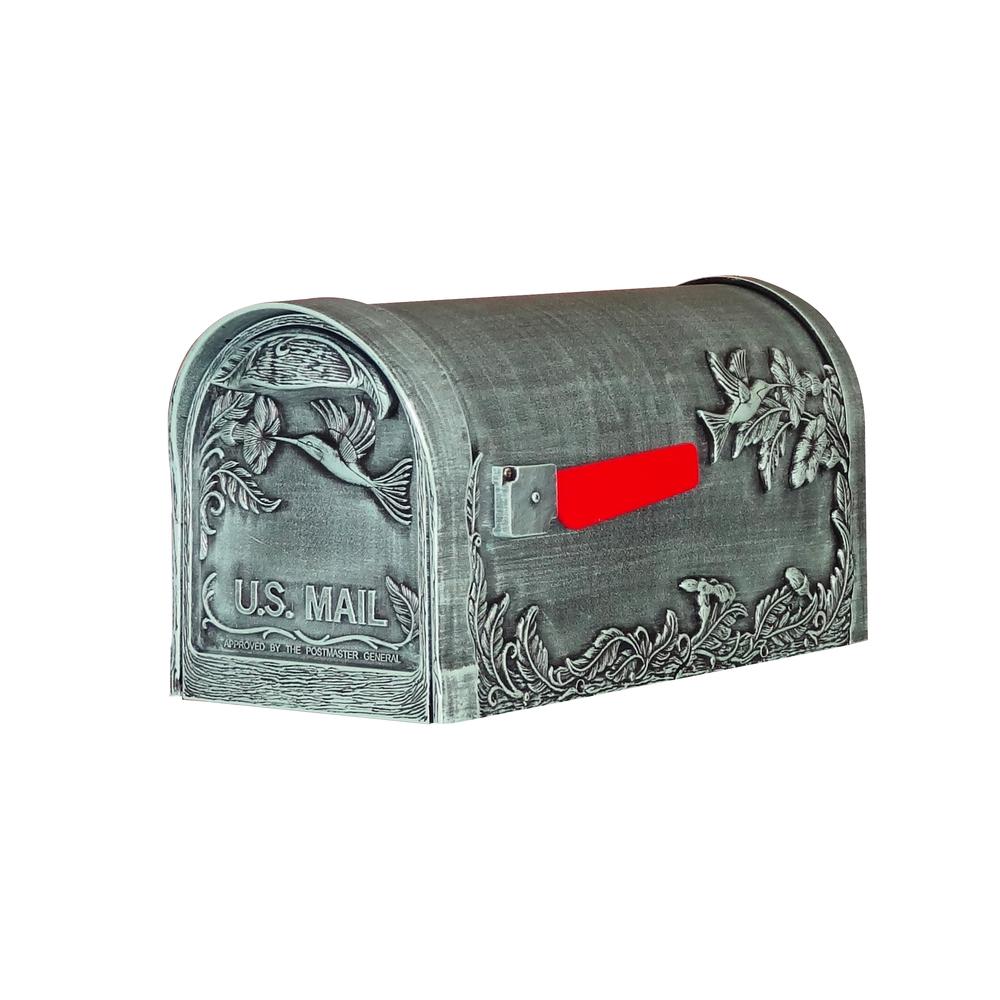 SCB-1005-VG Hummingbird Curbside Mailbox Decorative Aluminum Bird Mailbox. Picture 1