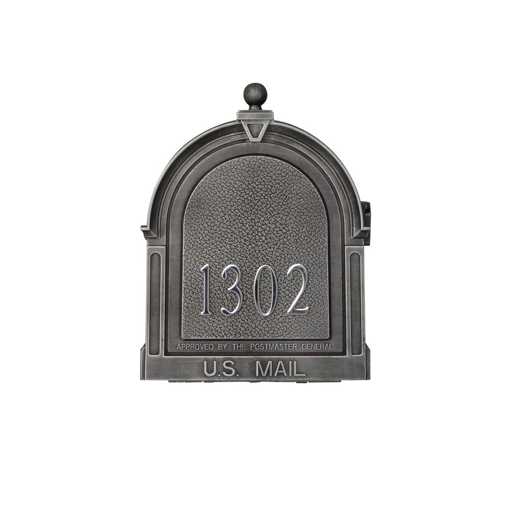 SCB-1015-DX-SW Berkshire Curbside Mailbox with Front and Side Numbers. Picture 5