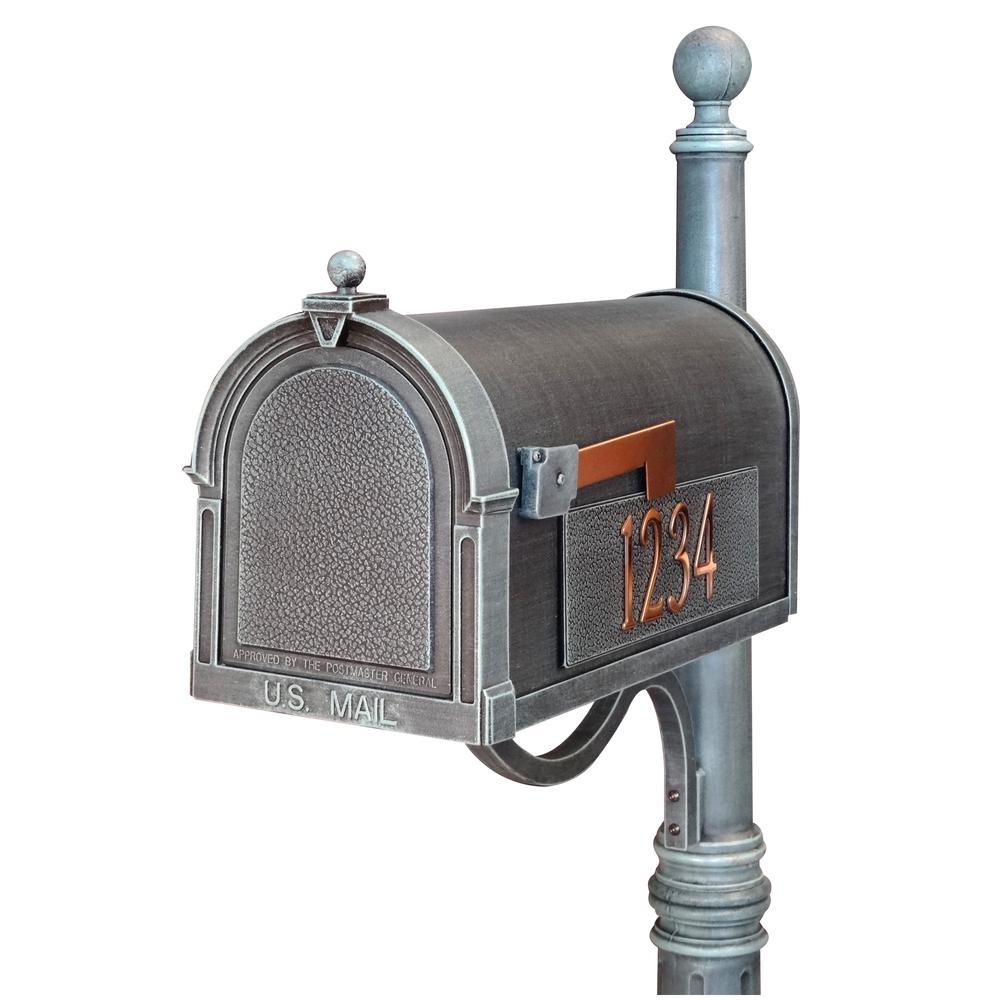SCB-1015-MP-VG Berkshire Curbside Mailbox with Side Numbers. Picture 1