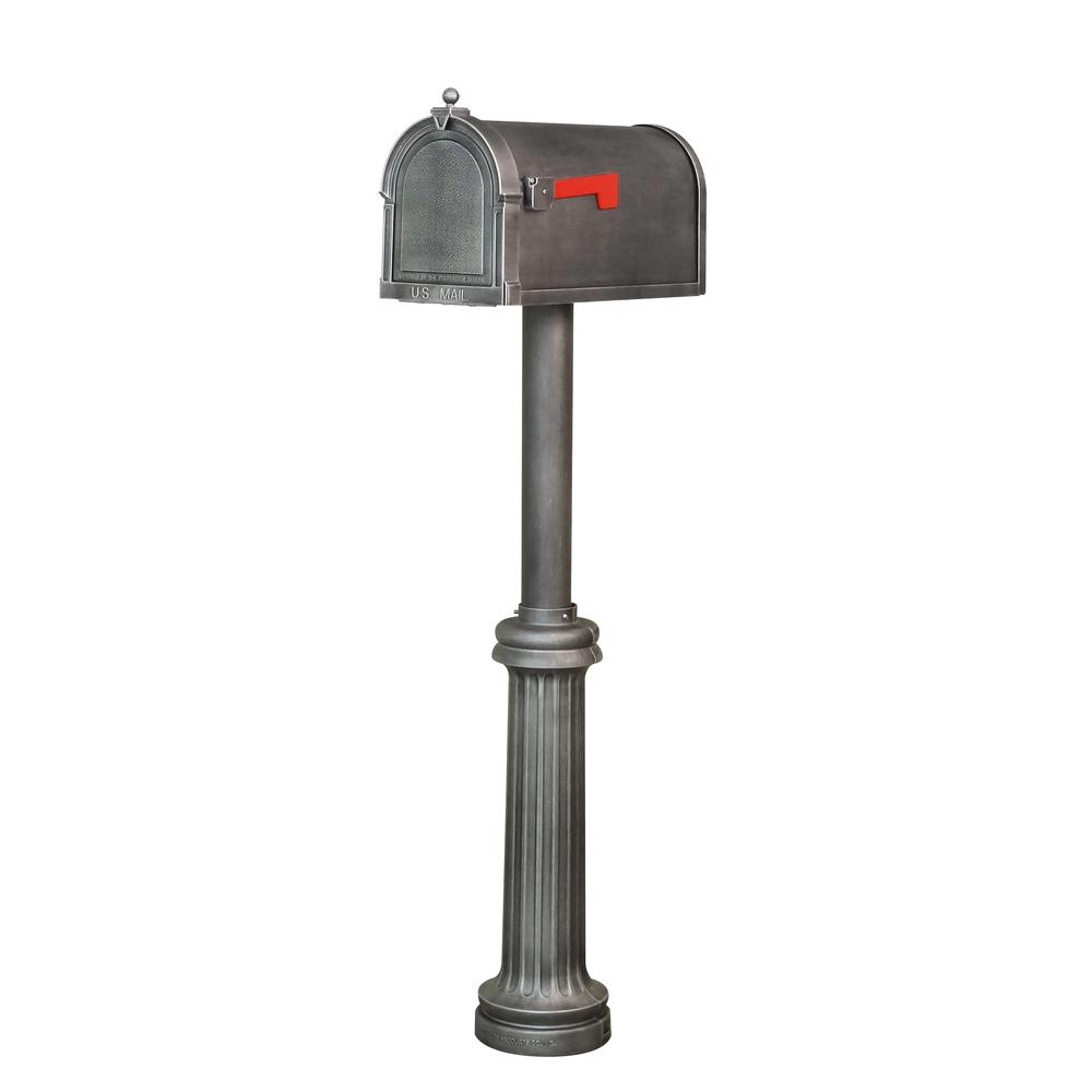 Berkshire Curbside Mailbox and Bradford Direct Burial Top Mount Mailbox Post. Picture 1