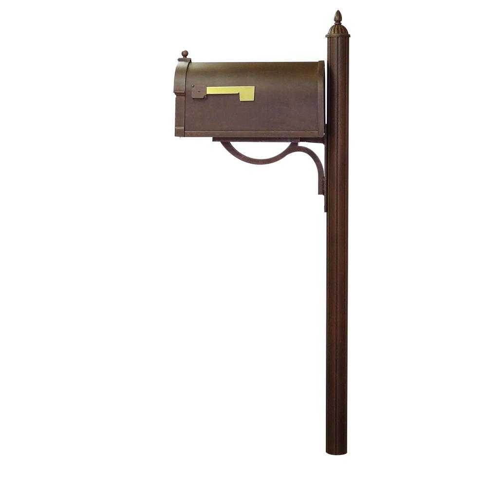 Berkshire Curbside Mailbox with Locking Insert and Richland Mailbox Post. Picture 4