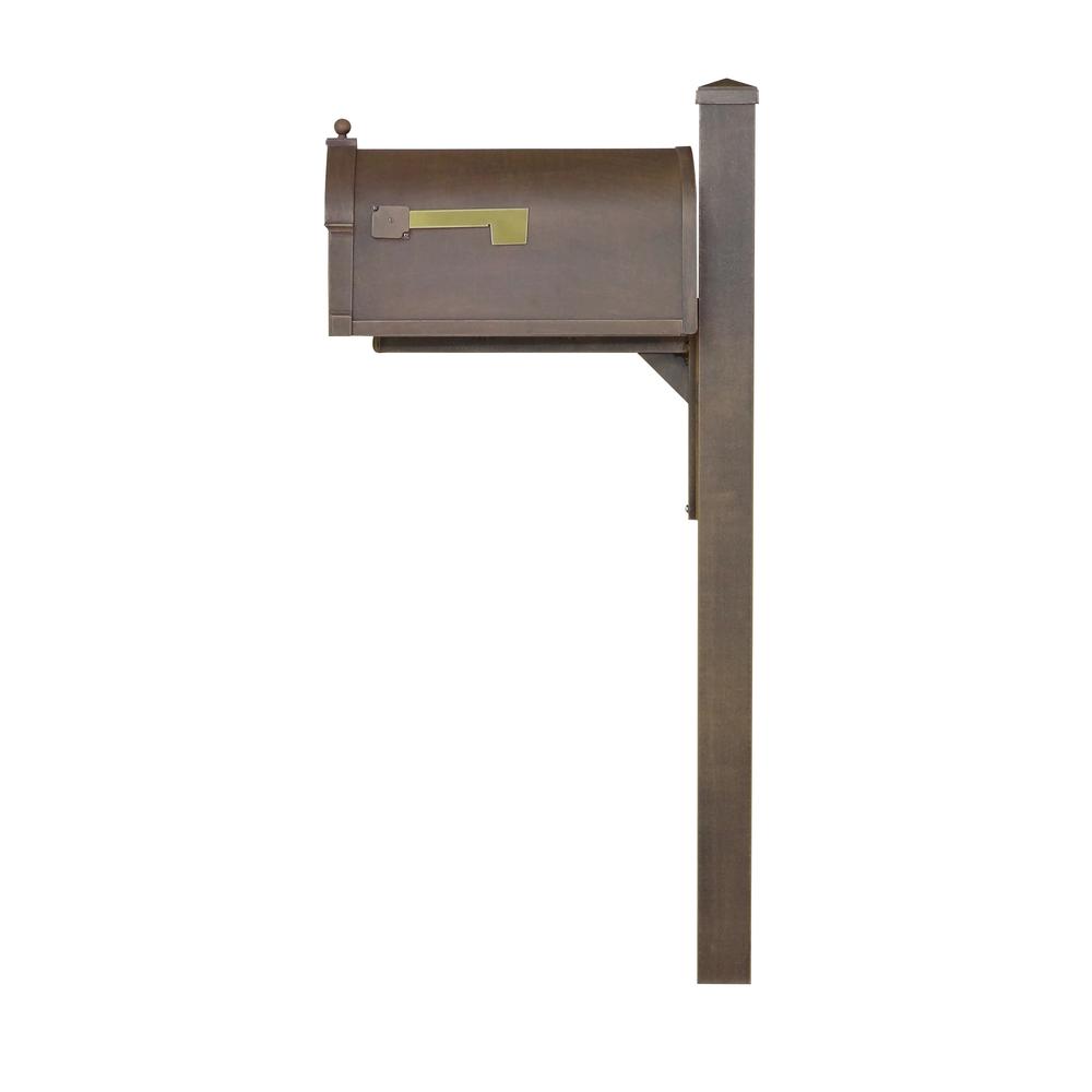 Berkshire Curbside Mailbox and Wellington Direct Burial Mailbox Decorative Aluminum. Picture 3