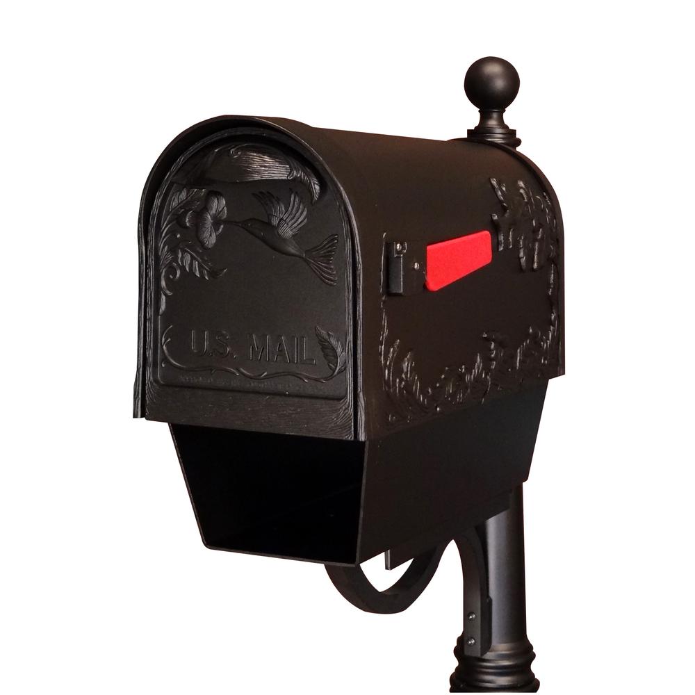 SCB-2005-BLK Hummingbird Curbside Mailbox with Paper Tube. Picture 2