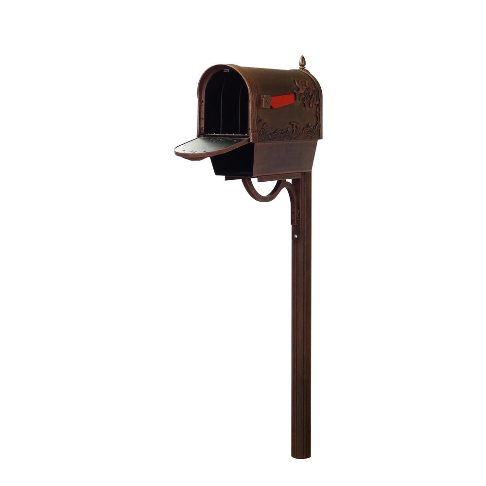 Hummingbird Curbside Mailbox with Paper Tube and Richland Mailbox Post. Picture 4