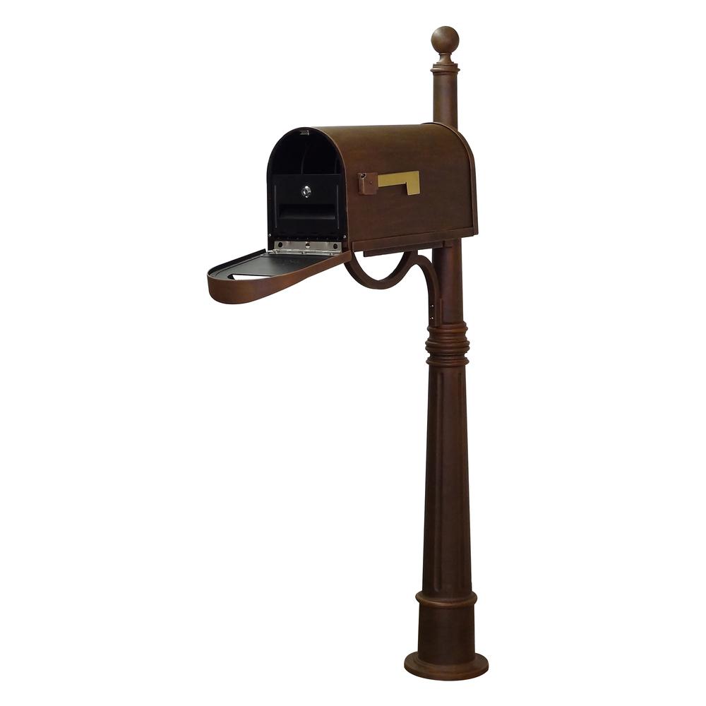 Classic Curbside Mailbox with Locking Insert and Ashland Mailbox Post. Picture 1