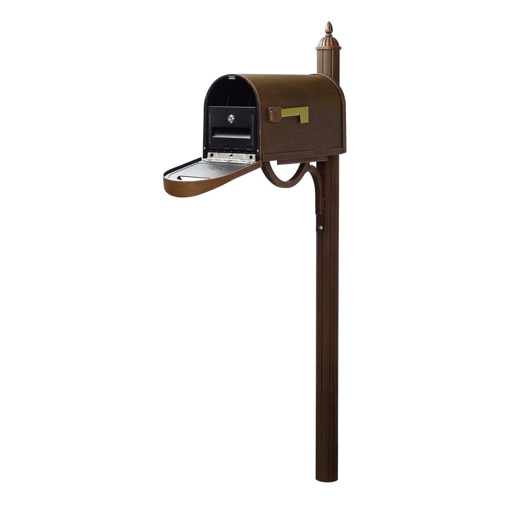 Classic Curbside Mailbox with Locking Insert and Richland Mailbox Post. Picture 1