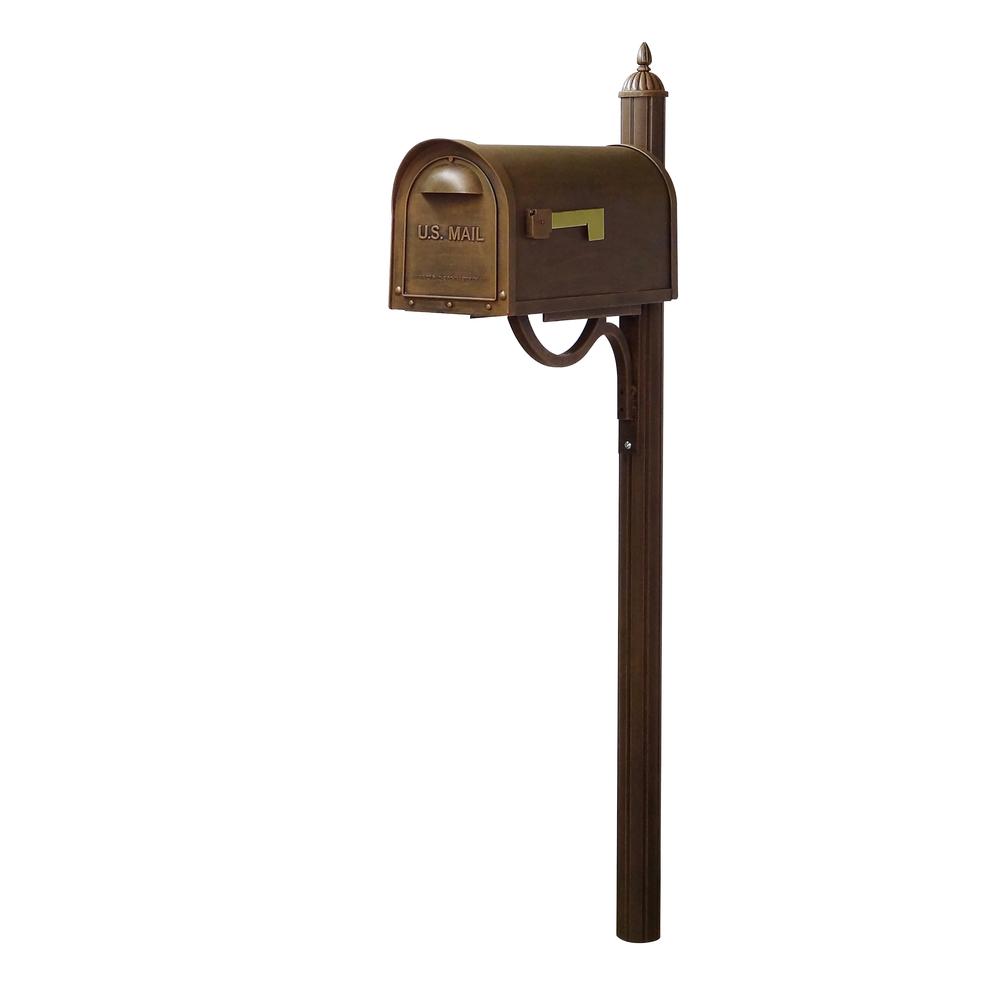 Classic Curbside Mailbox with Locking Insert and Richland Mailbox Post. Picture 3