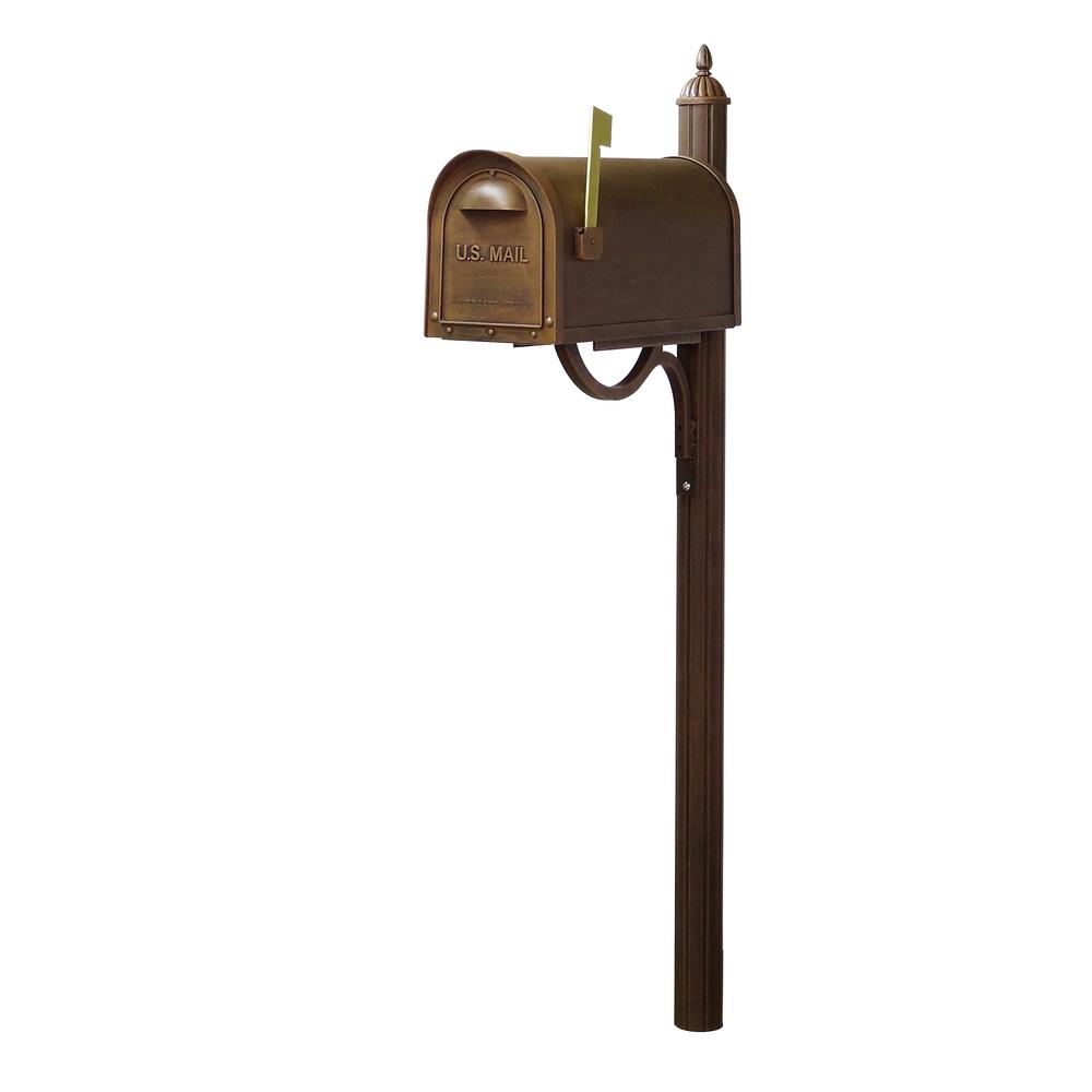 Classic Curbside Mailbox with Locking Insert and Richland Mailbox Post. Picture 4