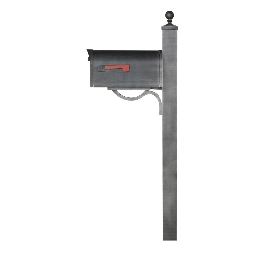 Classic Curbside Mailbox and Springfield Direct Burial Mailbox Post Smooth. Picture 4