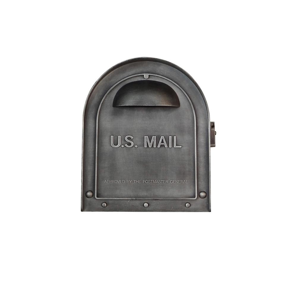 SCC-1008-SW Classic Curbside Mailbox Decorative Solid Cast Aluminum Mailbox. Picture 4