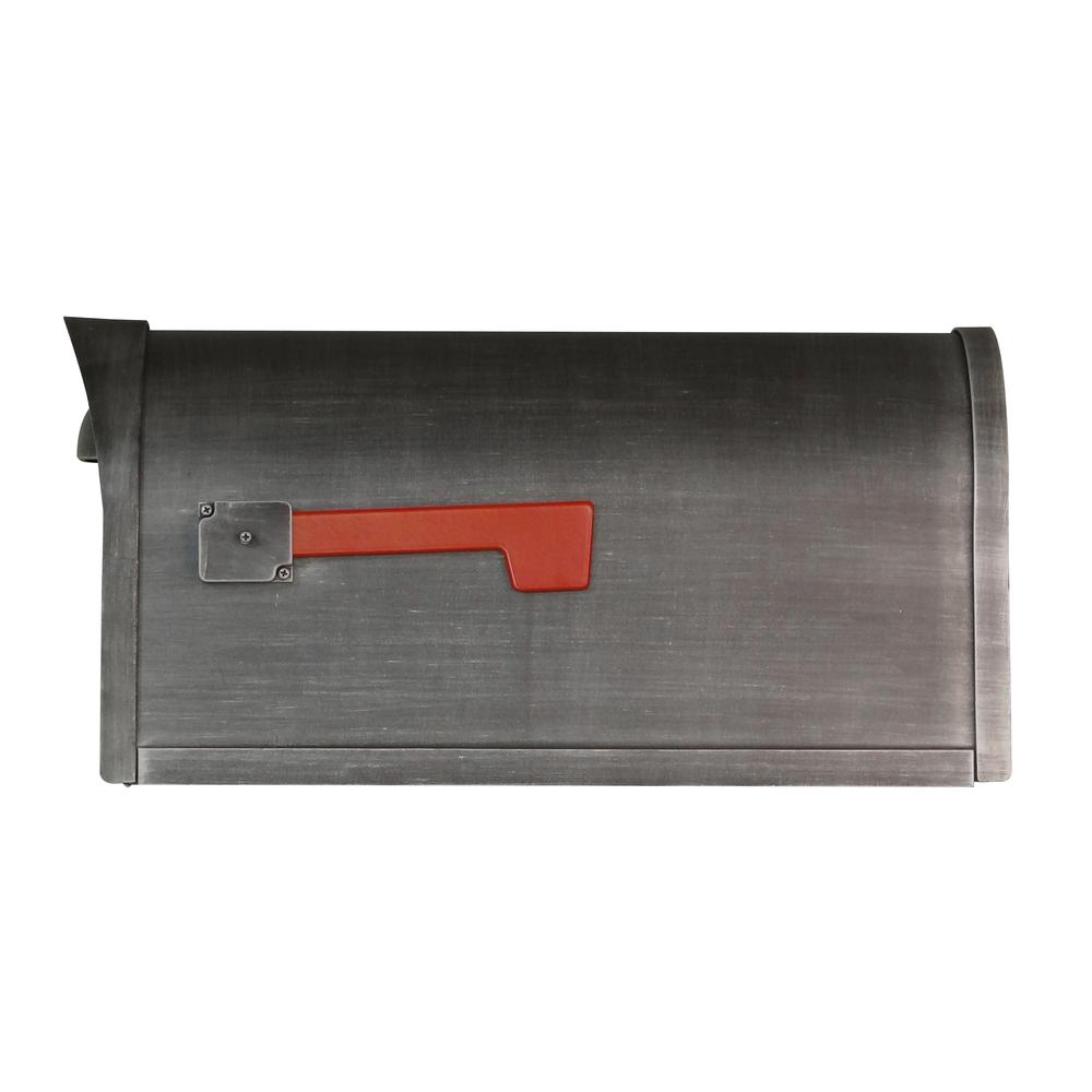 SCC-1008-SW Classic Curbside Mailbox Decorative Solid Cast Aluminum Mailbox. Picture 5