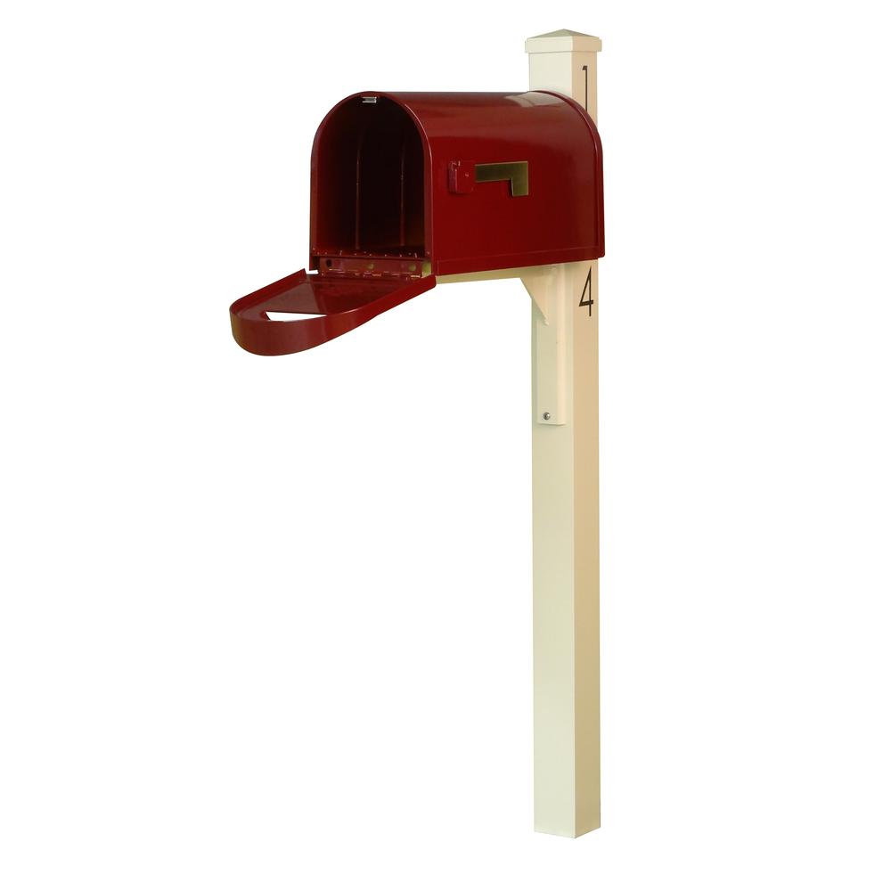 Mid Modern Dylan Curbside Mailbox and Post. Picture 4