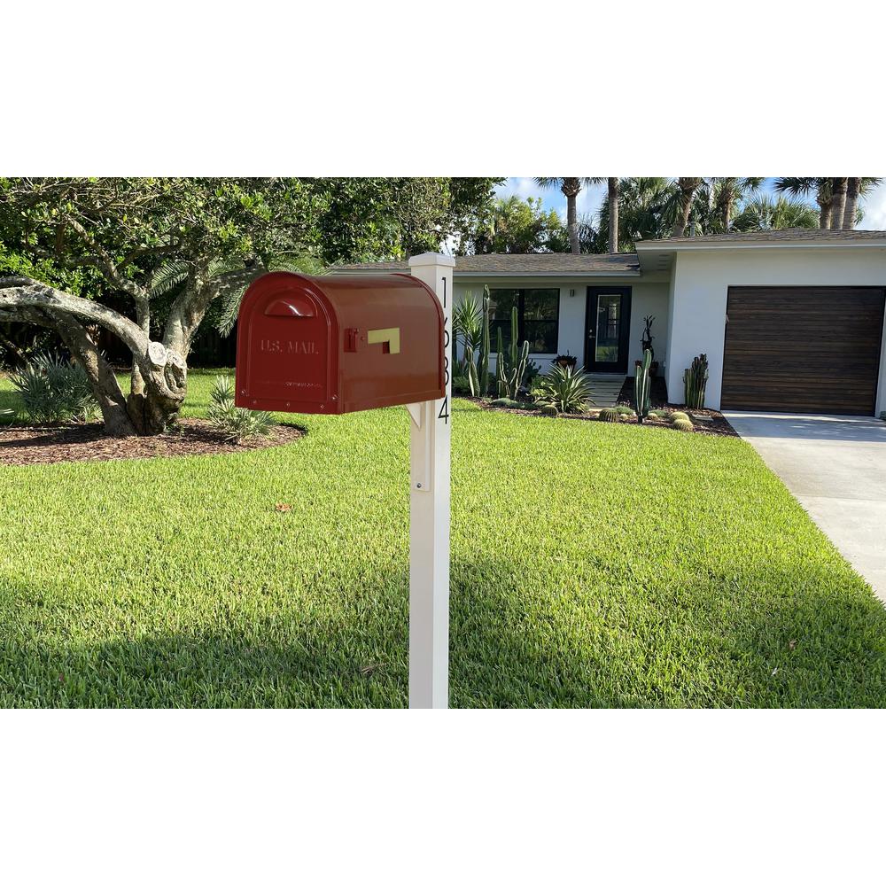 Mid Modern Dylan Curbside Mailbox and Post. Picture 6