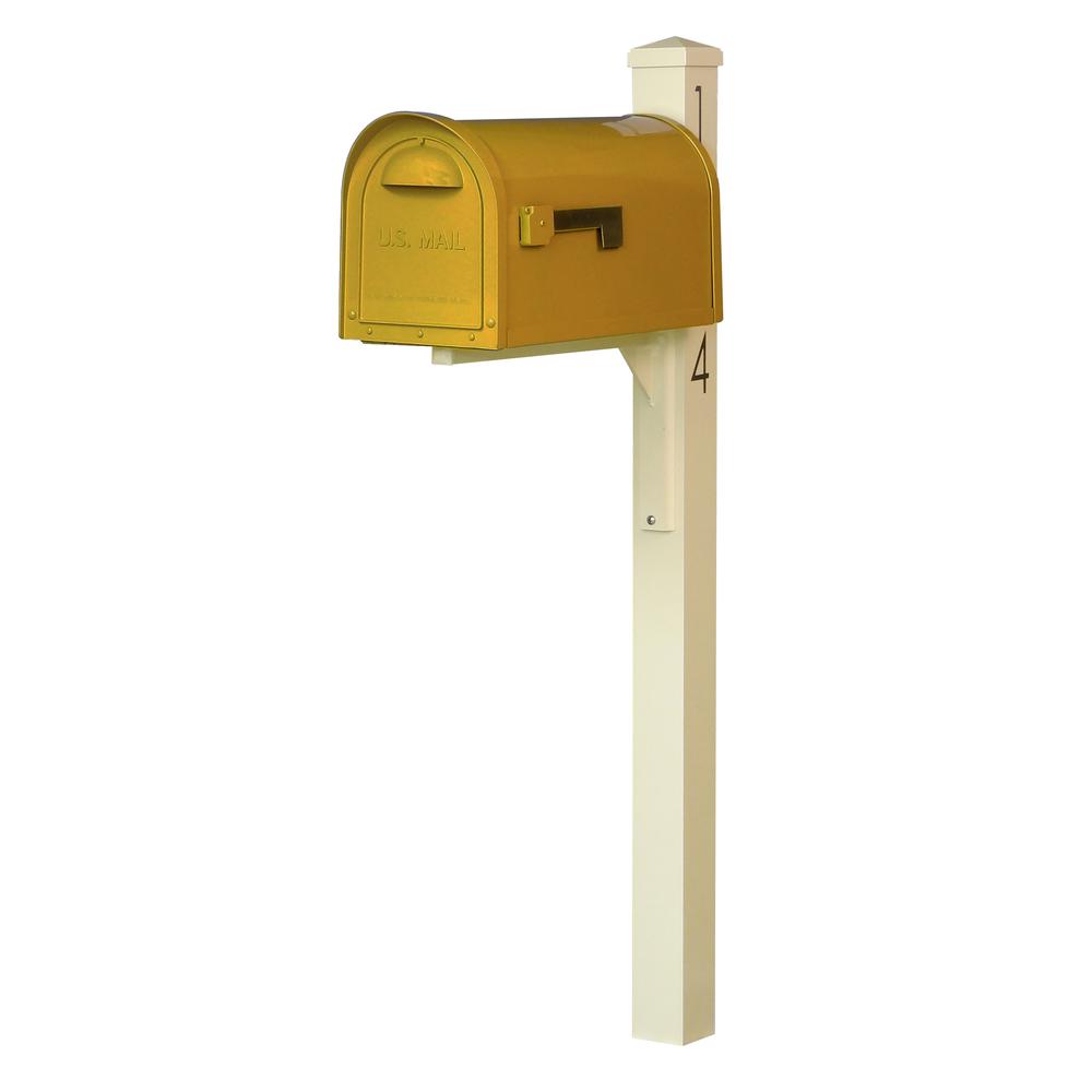 Mid Modern Dylan Curbside Mailbox and Post. Picture 1