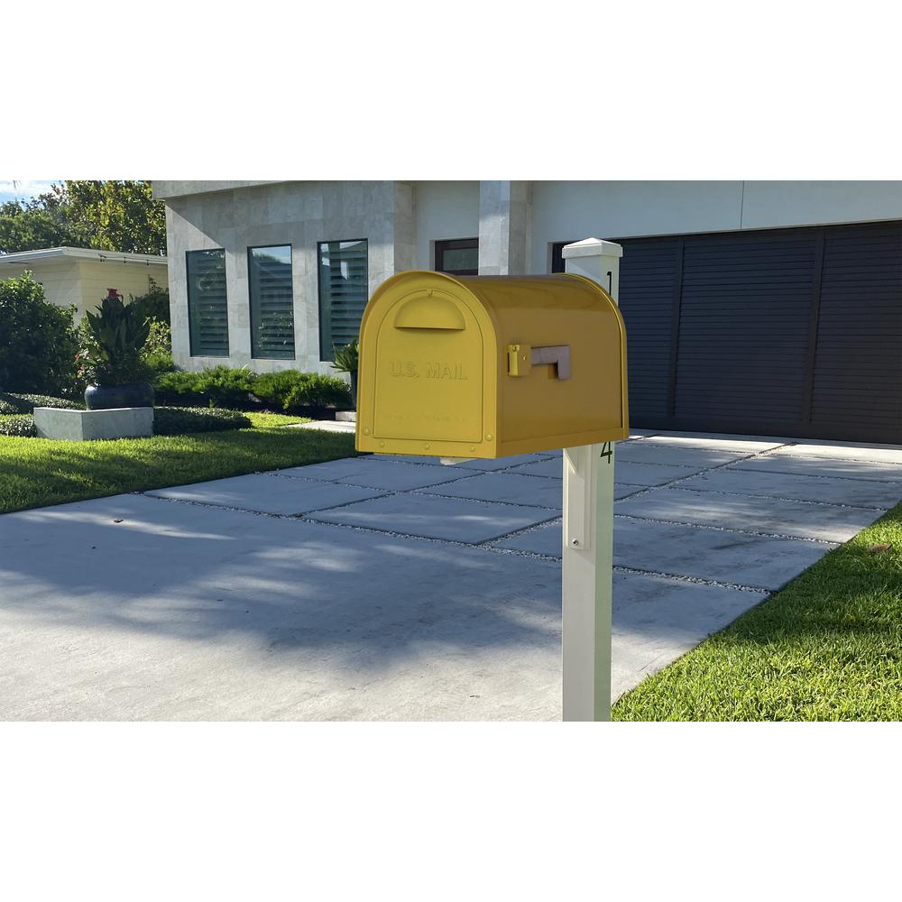Mid Modern Dylan Curbside Mailbox and Post. Picture 5