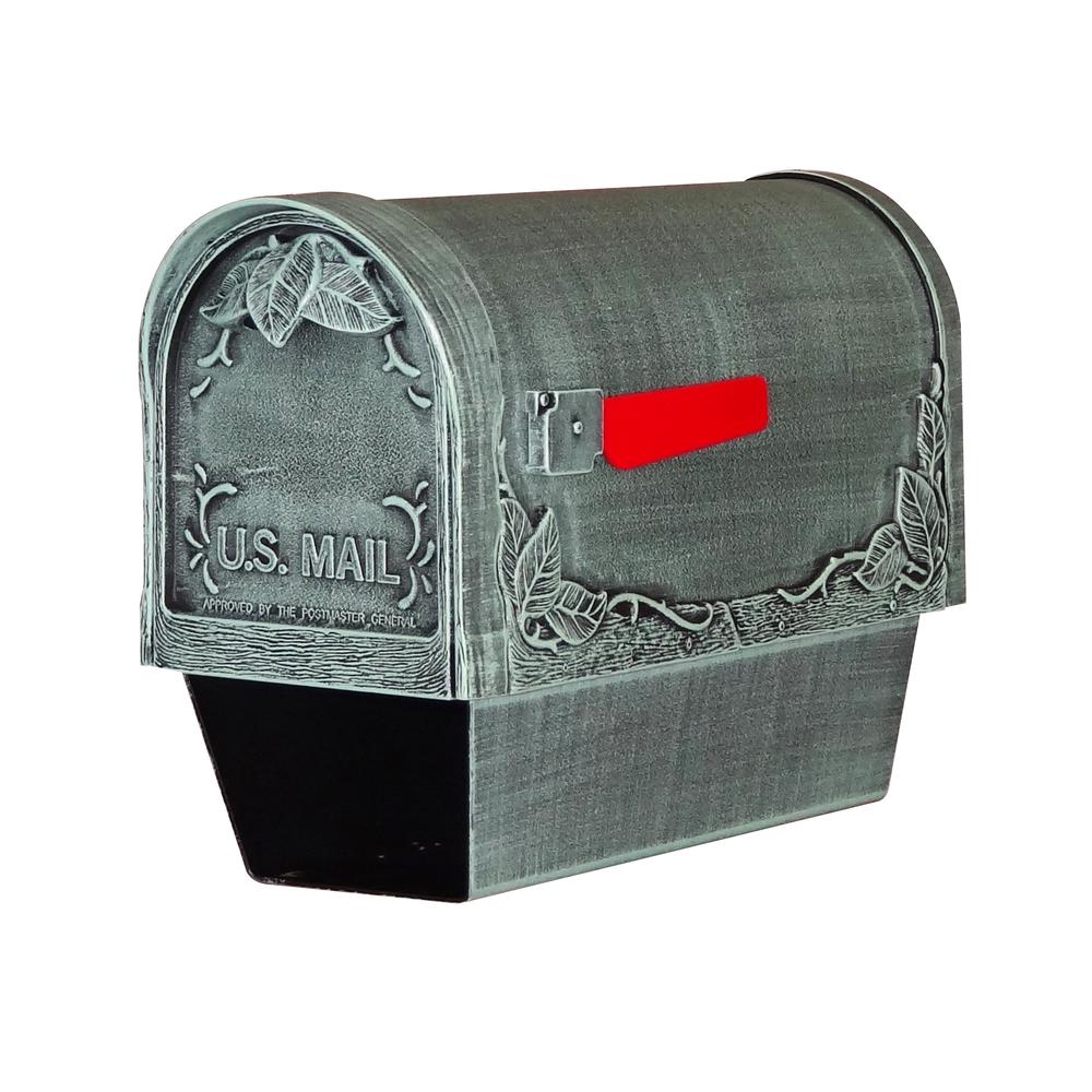 SCF-2003-VG Floral Curbside Mailbox with Paper Tube. Picture 1