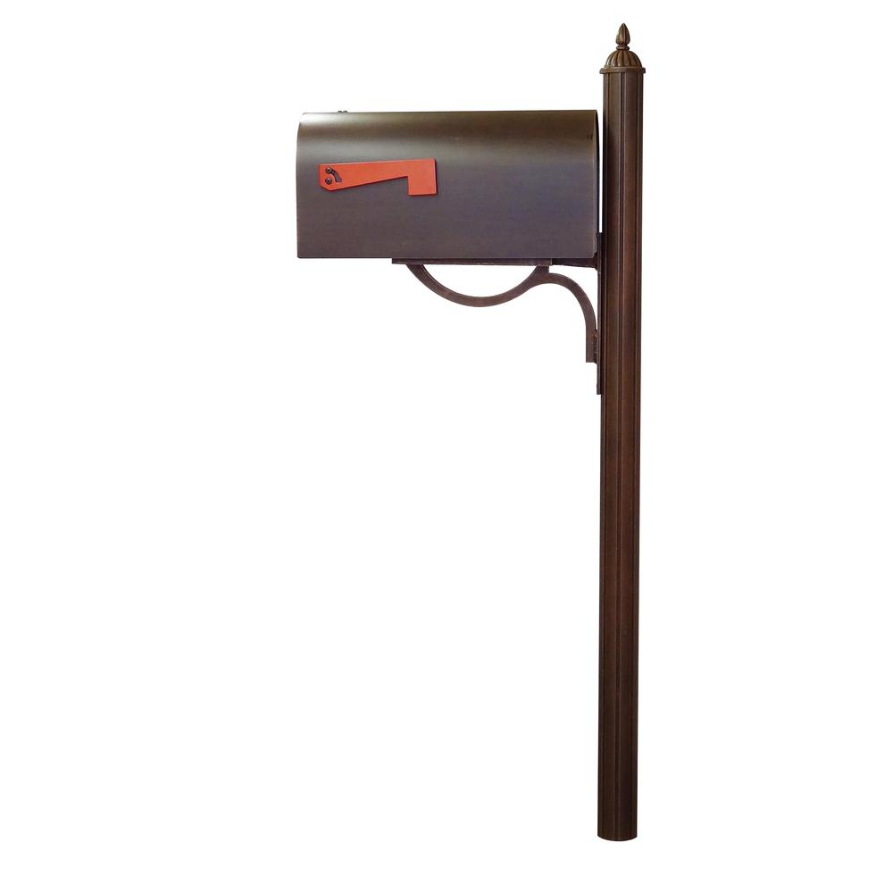 Titan Aluminum Curbside Mailbox and Richland Mailbox Post. Picture 4