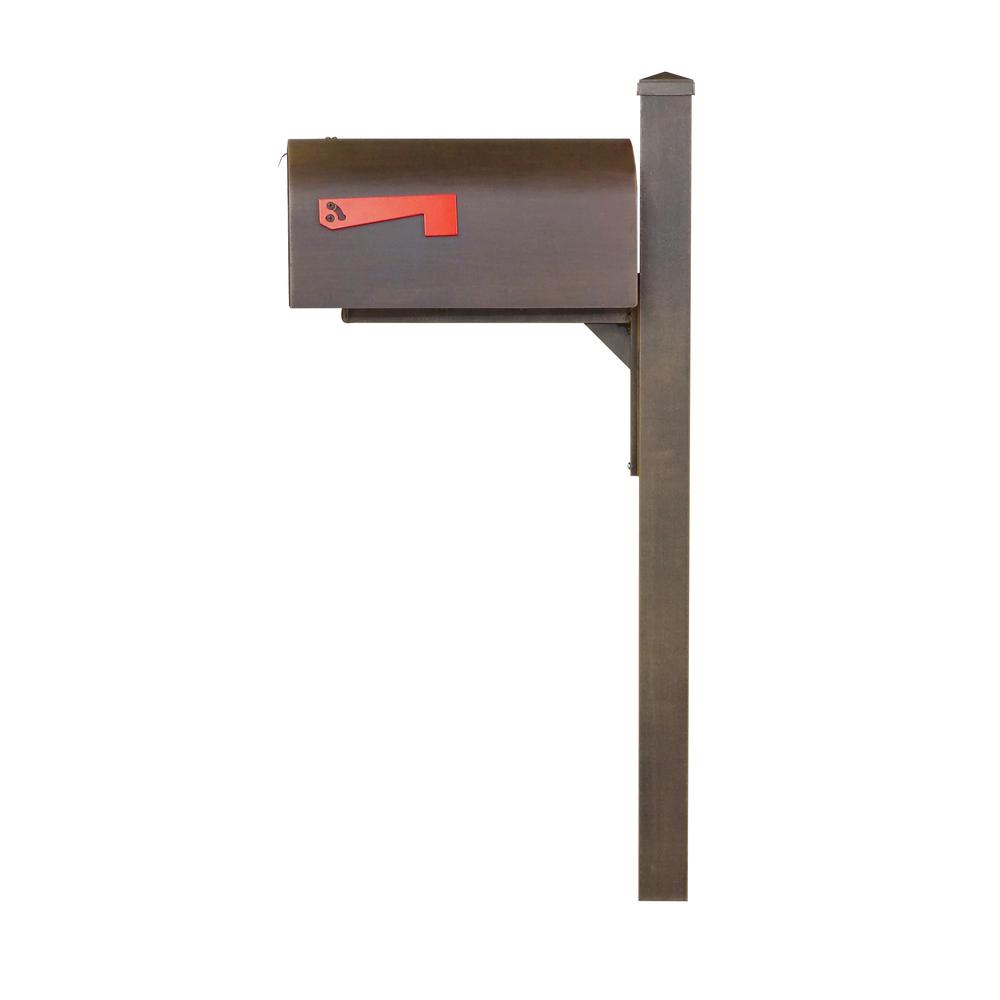 Titan Aluminum Curbside Mailbox and Wellington Mailbox Post. Picture 3