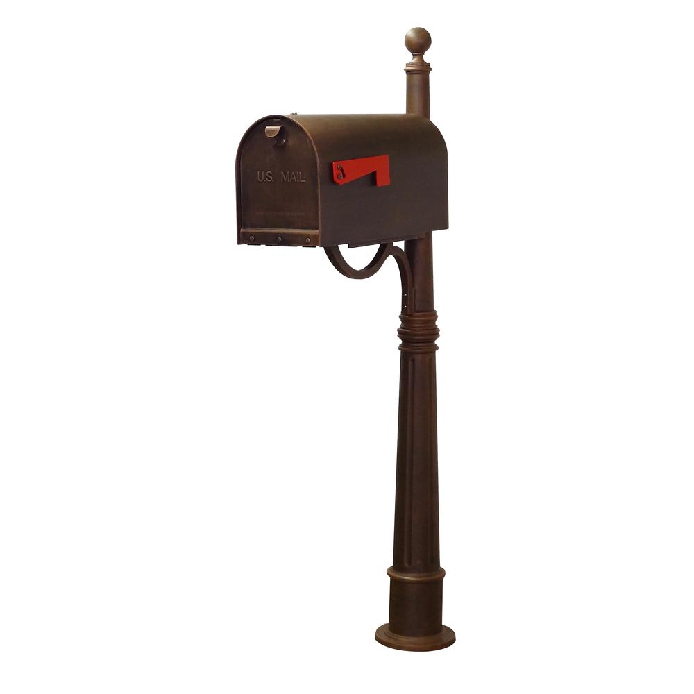 Titan Steel Curbside Mailbox and Ashland Mailbox Post. Picture 1