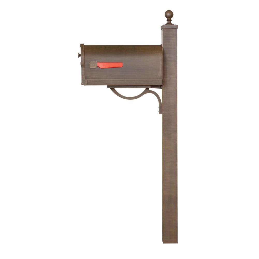 Savannah Curbside Mailbox and Springfield Direct Burial Mailbox Post Smooth Square. Picture 4