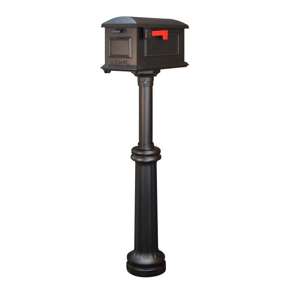 Traditional Curbside Mailbox and Bradford Direct Burial Top Mount Mailbox Post. Picture 1