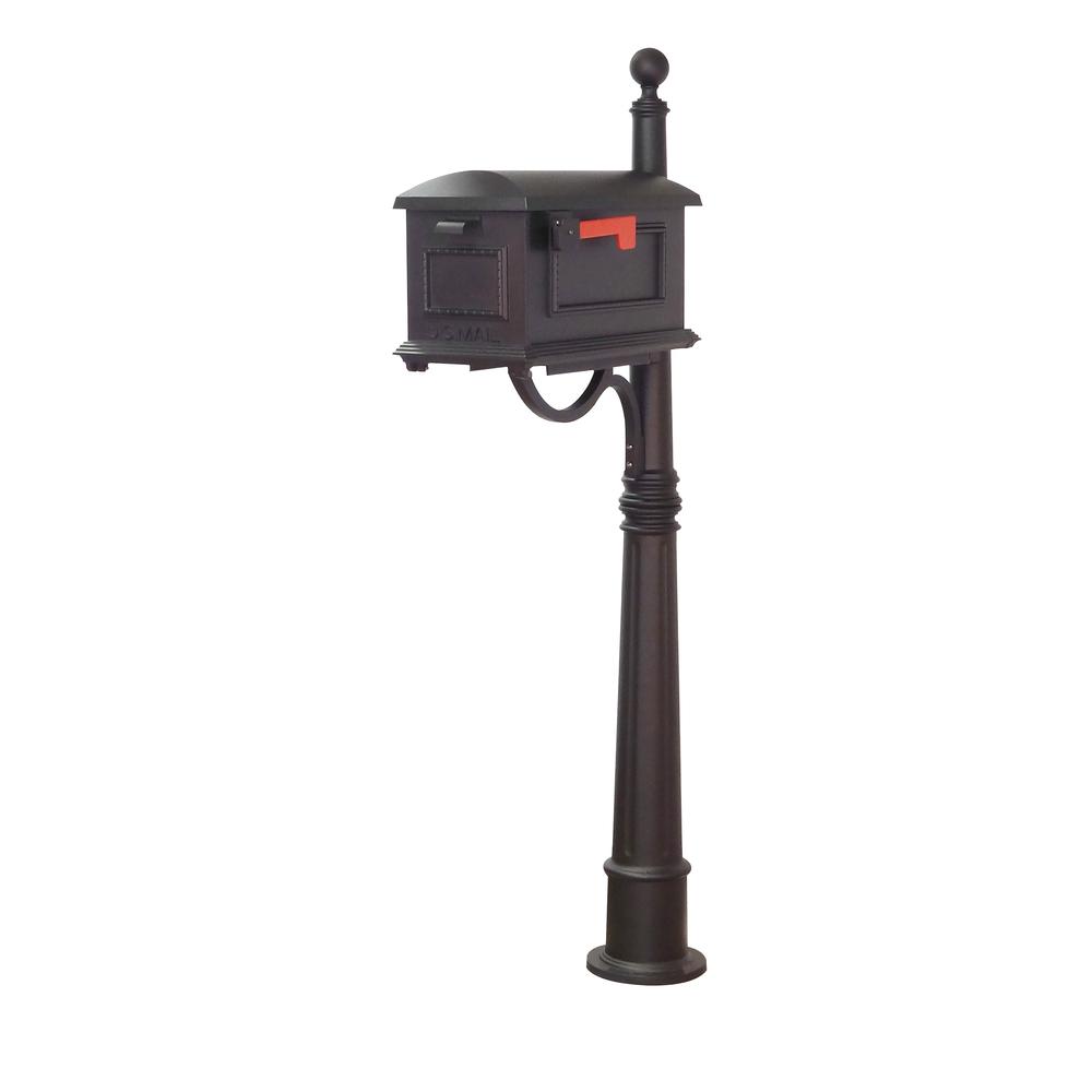 Traditional Curbside Mailbox and Ashland Decorative Aluminum Durable Post. Picture 1