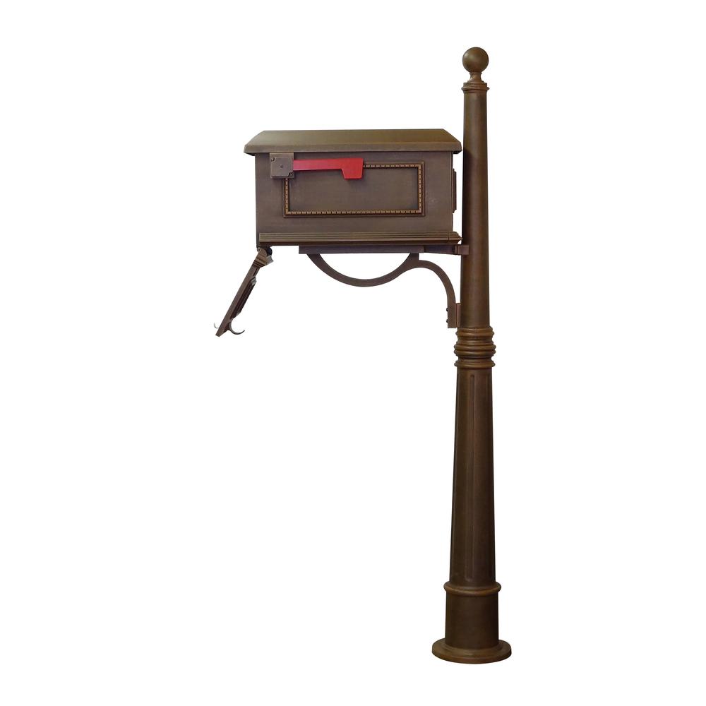 Traditional Curbside Mailbox and Ashland Decorative Aluminum Durable Post. Picture 6