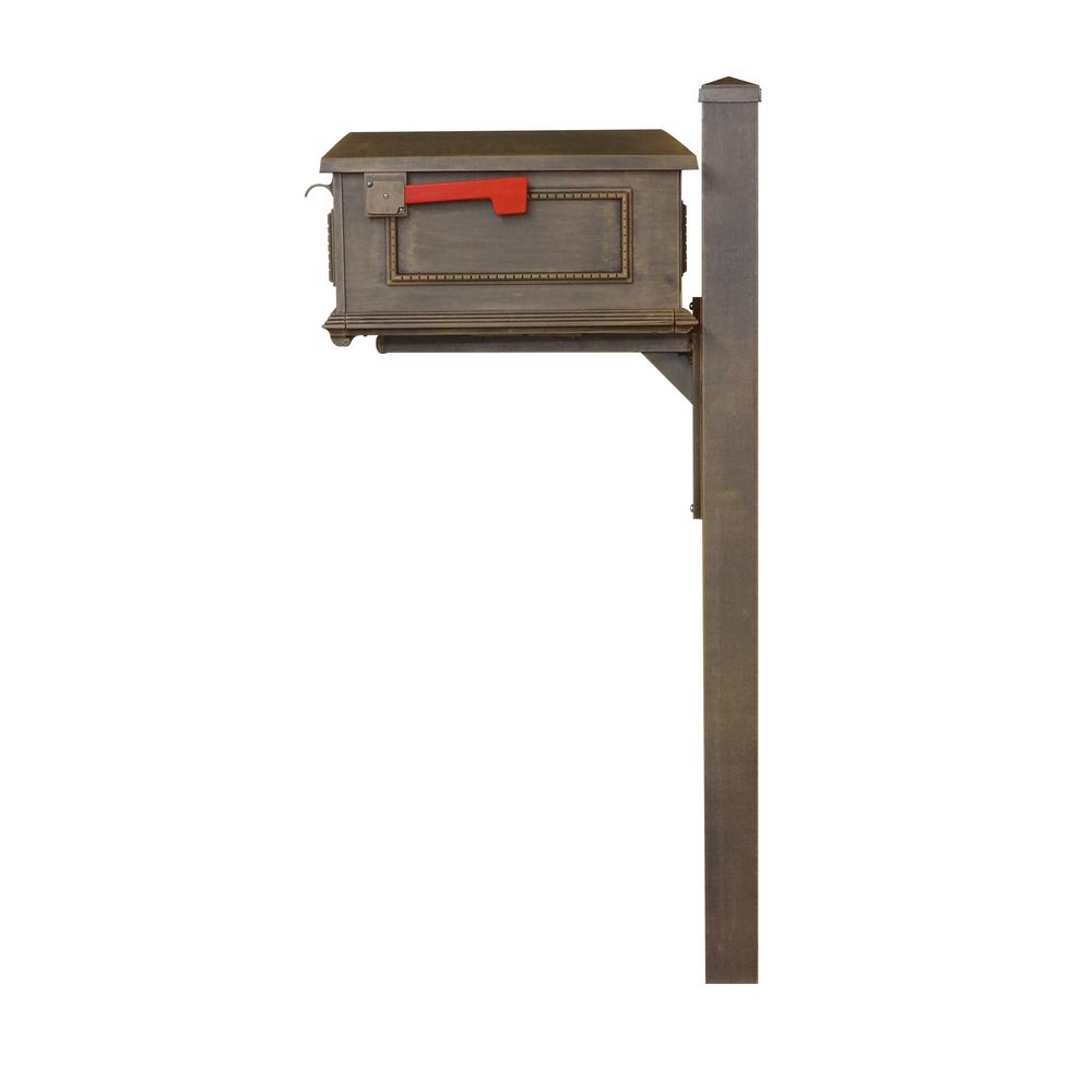 Traditional Curbside Mailbox with Wellington Mailbox Post. Picture 4