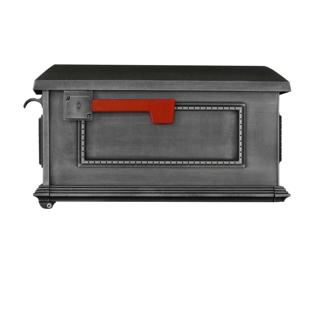 Traditional Curbside Mailbox, Decorative Solid Aluminum Mailbox. Picture 5