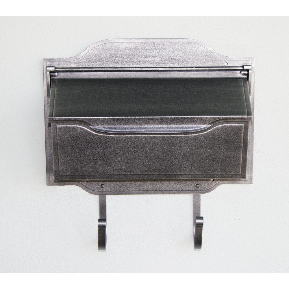 SHC-1002-SW Contemporary Horizontal Mailbox Residential Aluminum Wall Mount Decorative Modern Design. Picture 3