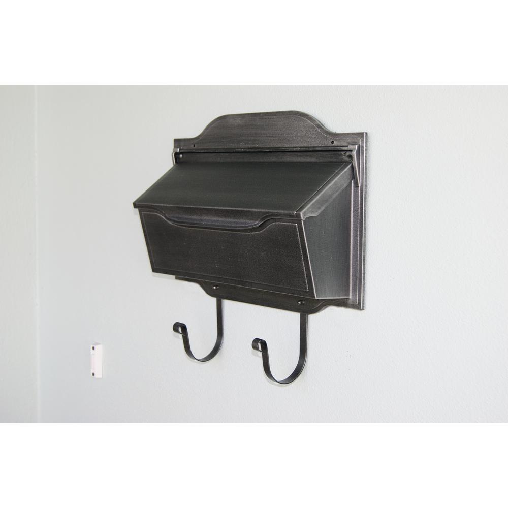 SHC-1002-SW Contemporary Horizontal Mailbox Residential Aluminum Wall Mount Decorative Modern Design. Picture 4