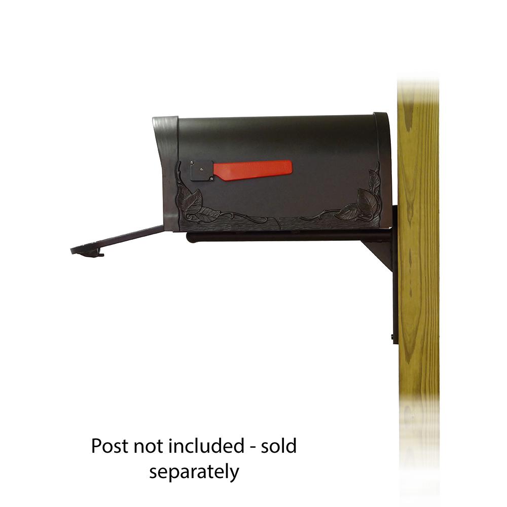 Floral Curbside Mailbox with Ashley front single mailbox mounting bracket. Picture 4
