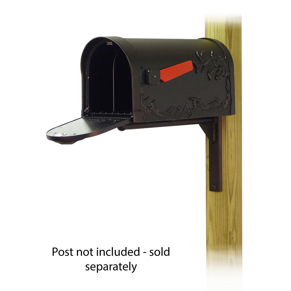 Hummingbird Curbside Mailbox with Ashley front single mailbox mounting bracket. Picture 2
