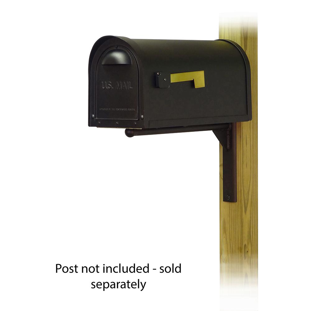 Classic Curbside Mailbox with Ashley front single mailbox mounting bracket. Picture 1