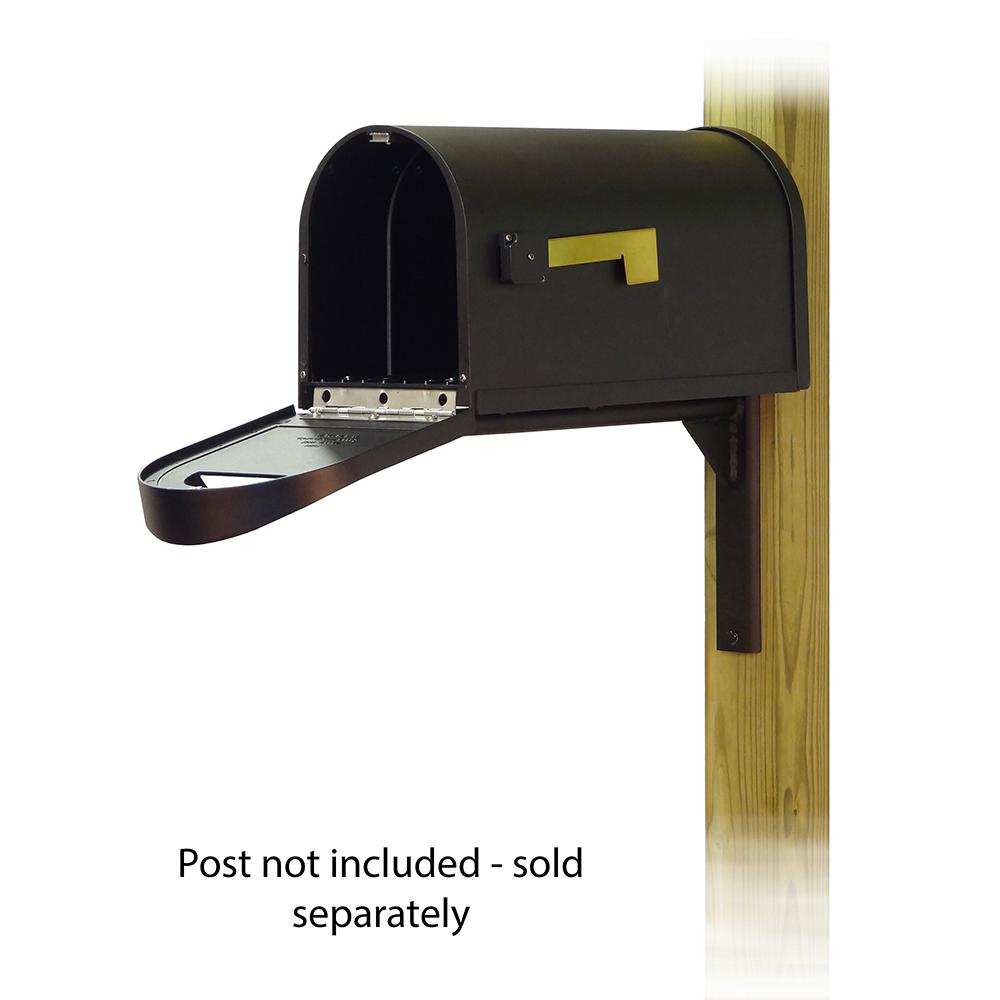 Classic Curbside Mailbox with Ashley front single mailbox mounting bracket. Picture 2